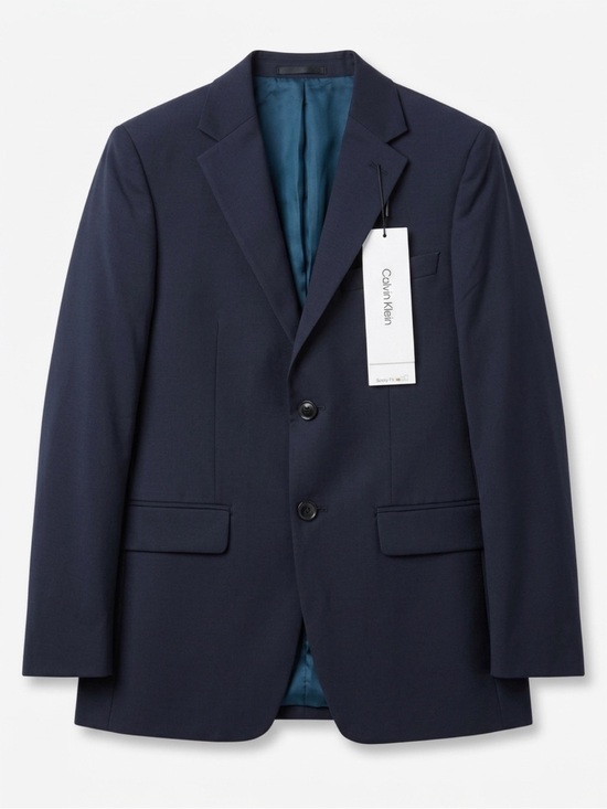 Calvin Klein Other - NWT Calvin Klein Men's Milo Skinny Fit Suit Jacket Navy Blue 36S Wool Blend